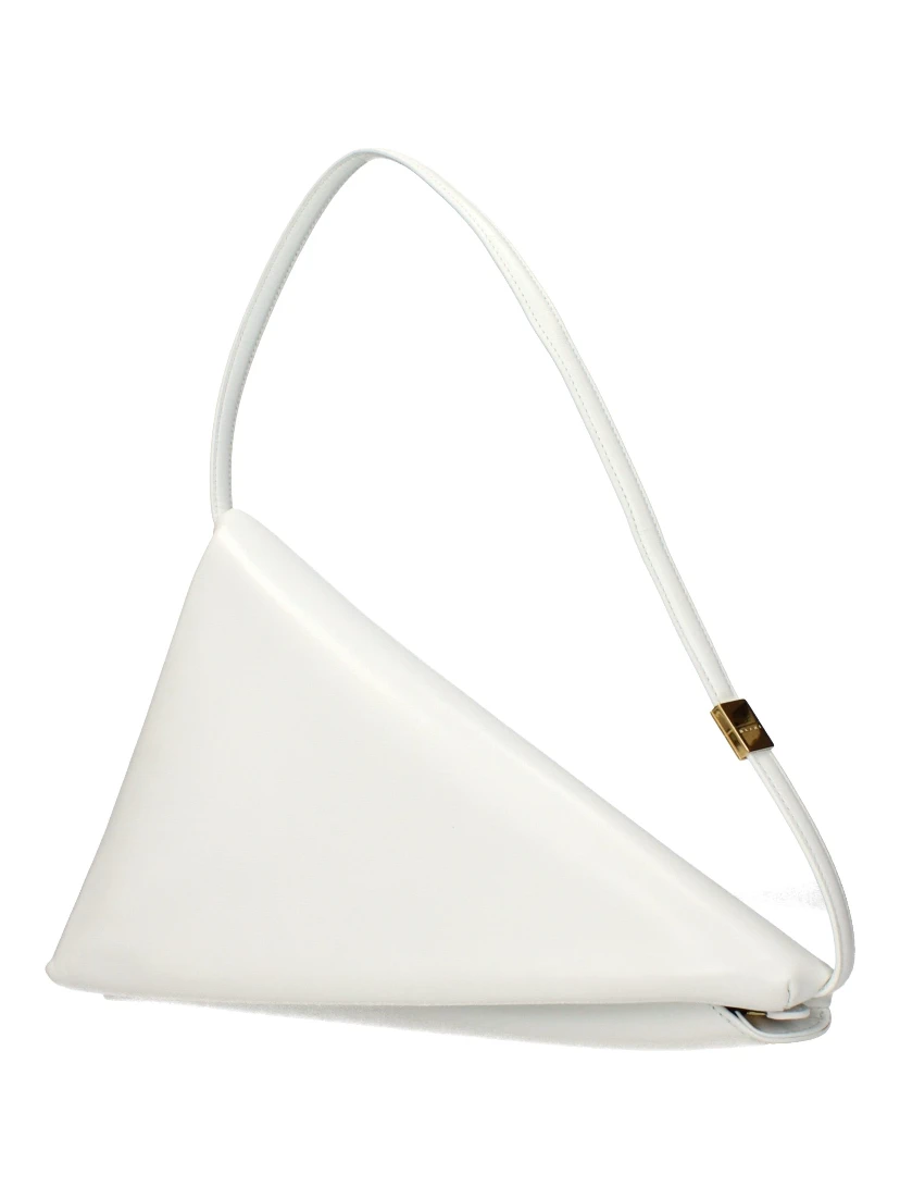 White Leather Shoulder Bag