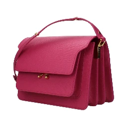 Pink Leather Shoulder Bag