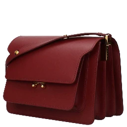 Red Leather Shoulder Bag