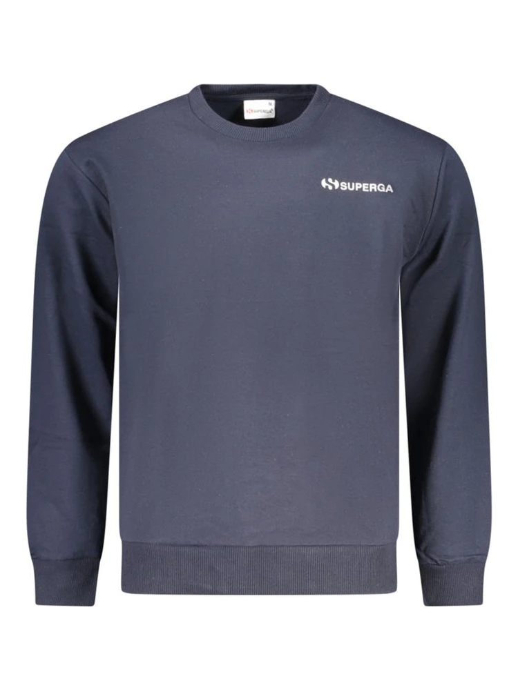Blue Cotton Men's Sweatshirt