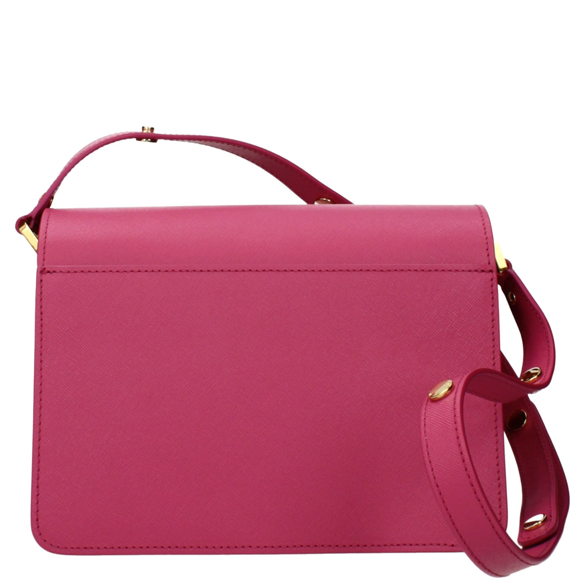 Pink Leather Shoulder Bag