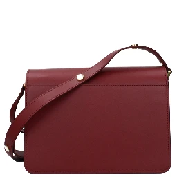 Red Leather Shoulder Bag