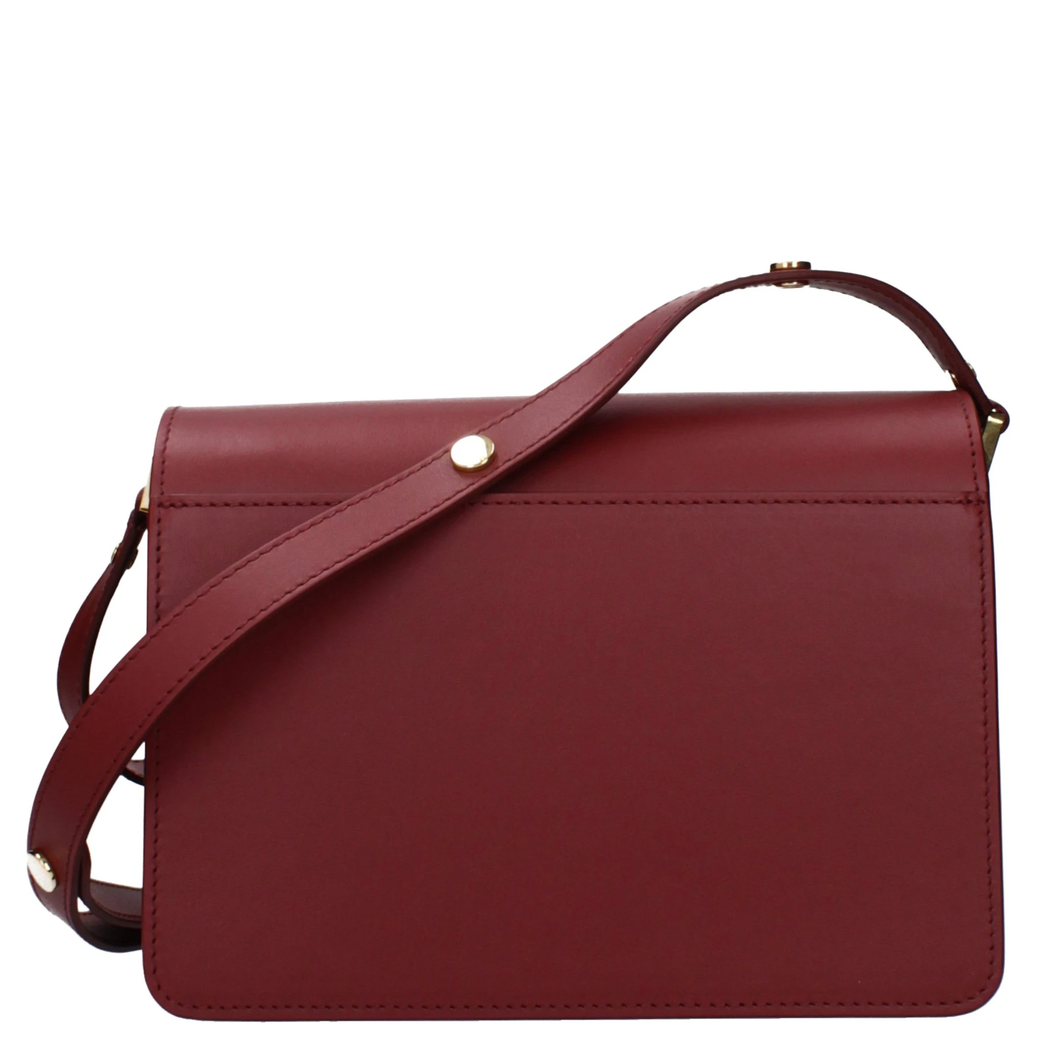 Red Leather Shoulder Bag