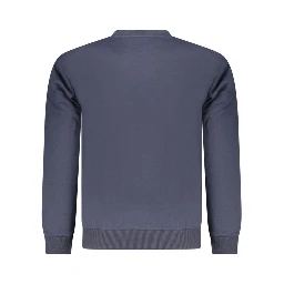 Blue Cotton Men's Sweatshirt