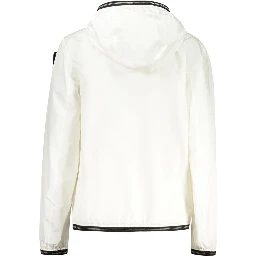 White Elastane Shell Jacket