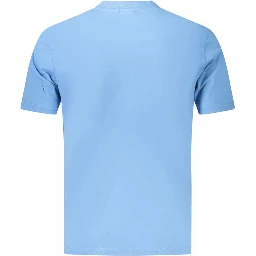 Azzurro Cotton Men T-Shirt
