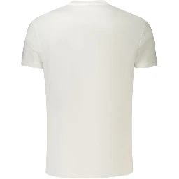 White Cotton Men T-Shirt