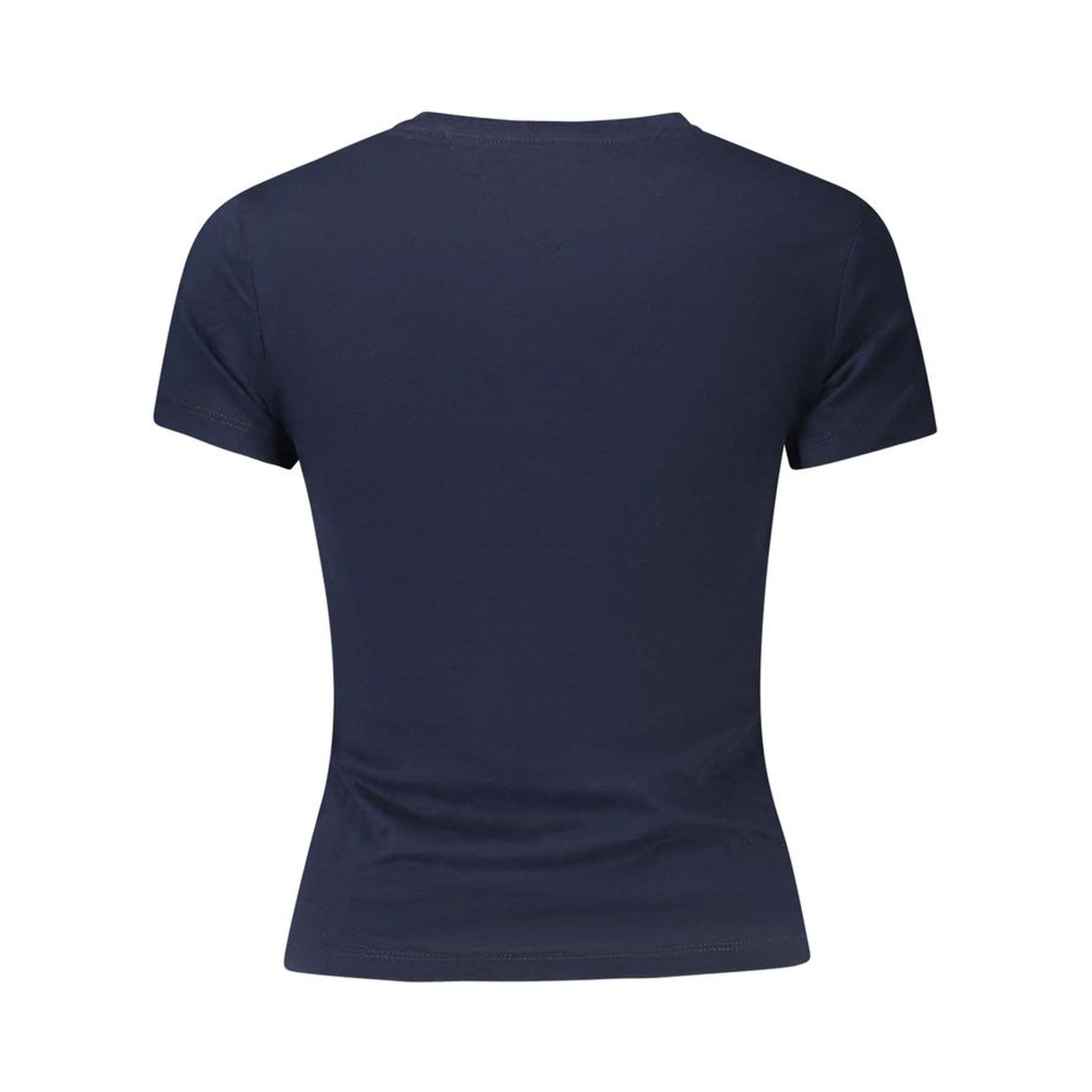 Blue Cotton Women T-Shirt