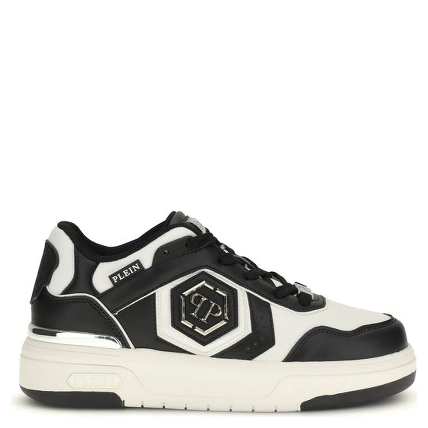 Black Calf Leather Bos Taurus Athletic Sneakers
