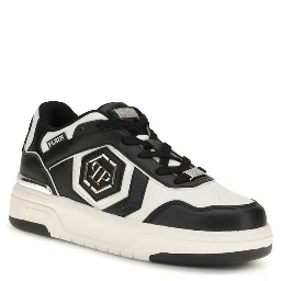 Black Calf Leather Bos Taurus Athletic Sneakers