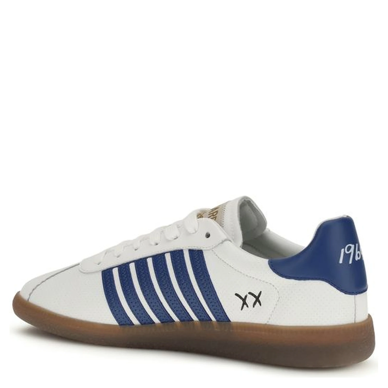 White Calf Leather Bos Taurus Chunky Sneakers