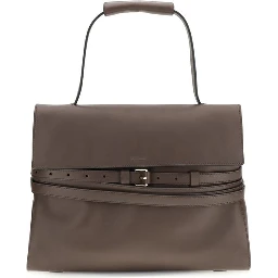 Brown Calf Leather Bos Taurus Handbag