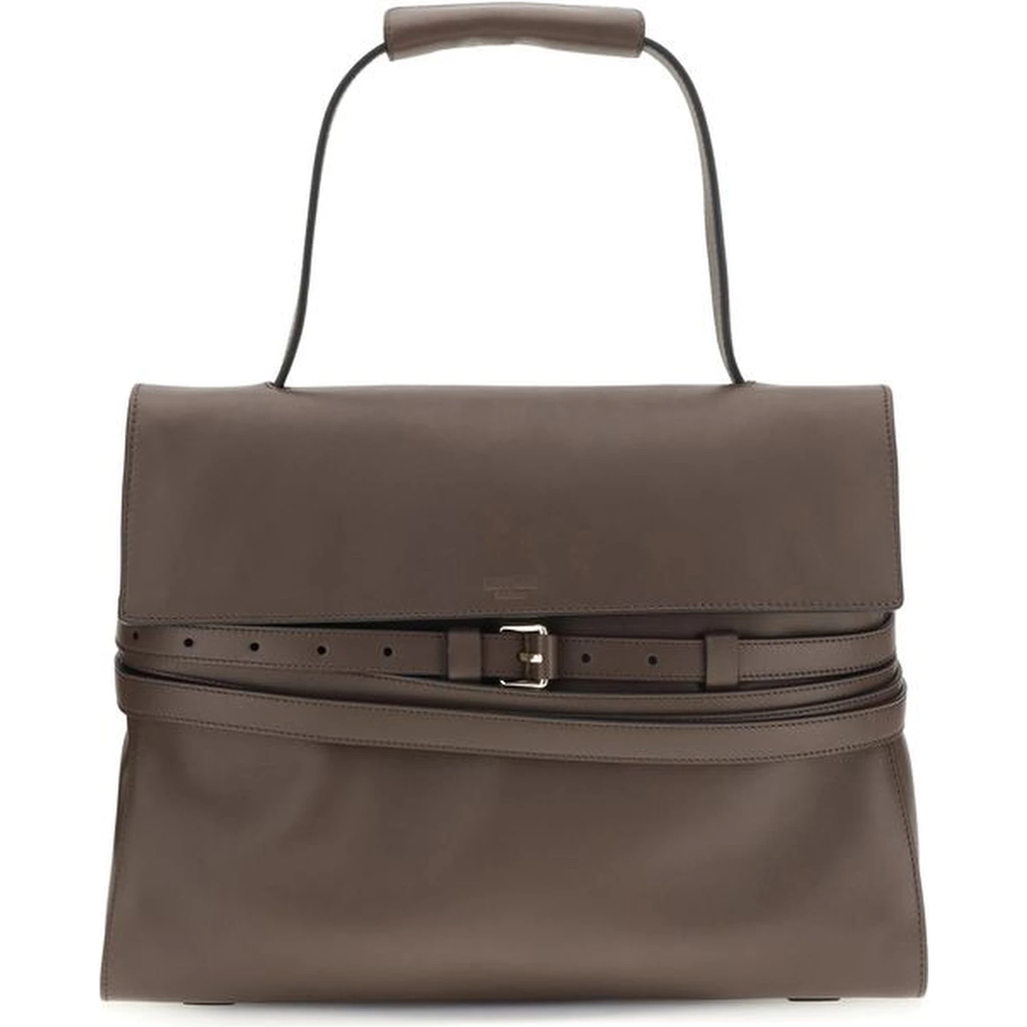 Brown Calf Leather Bos Taurus Handbag