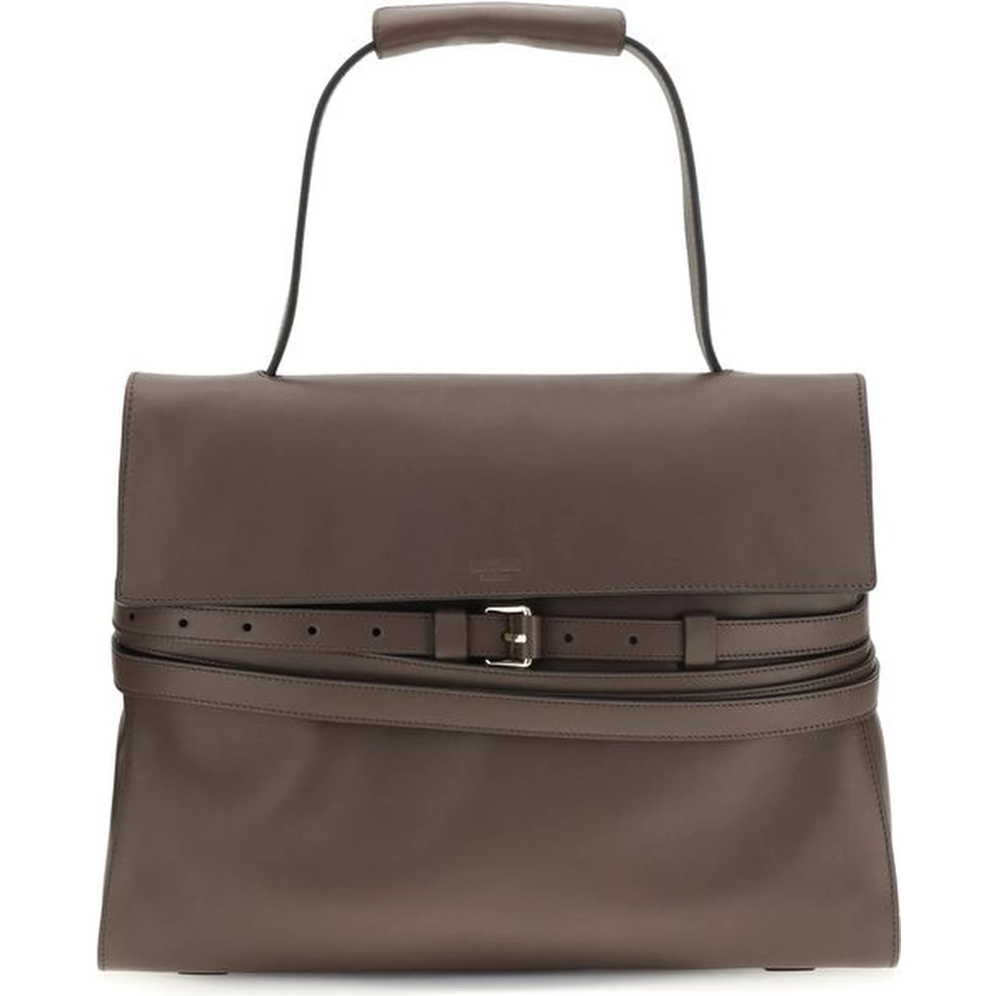 Brown Calf Leather Bos Taurus Handbag