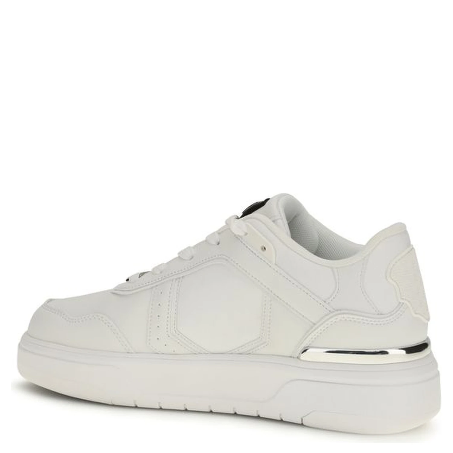 White Calf Leather Bos Taurus Athletic Sneakers