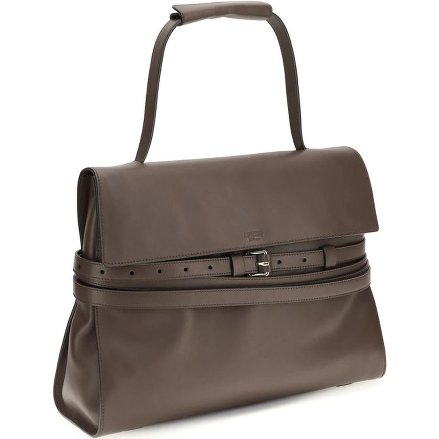 Brown Calf Leather Bos Taurus Handbag