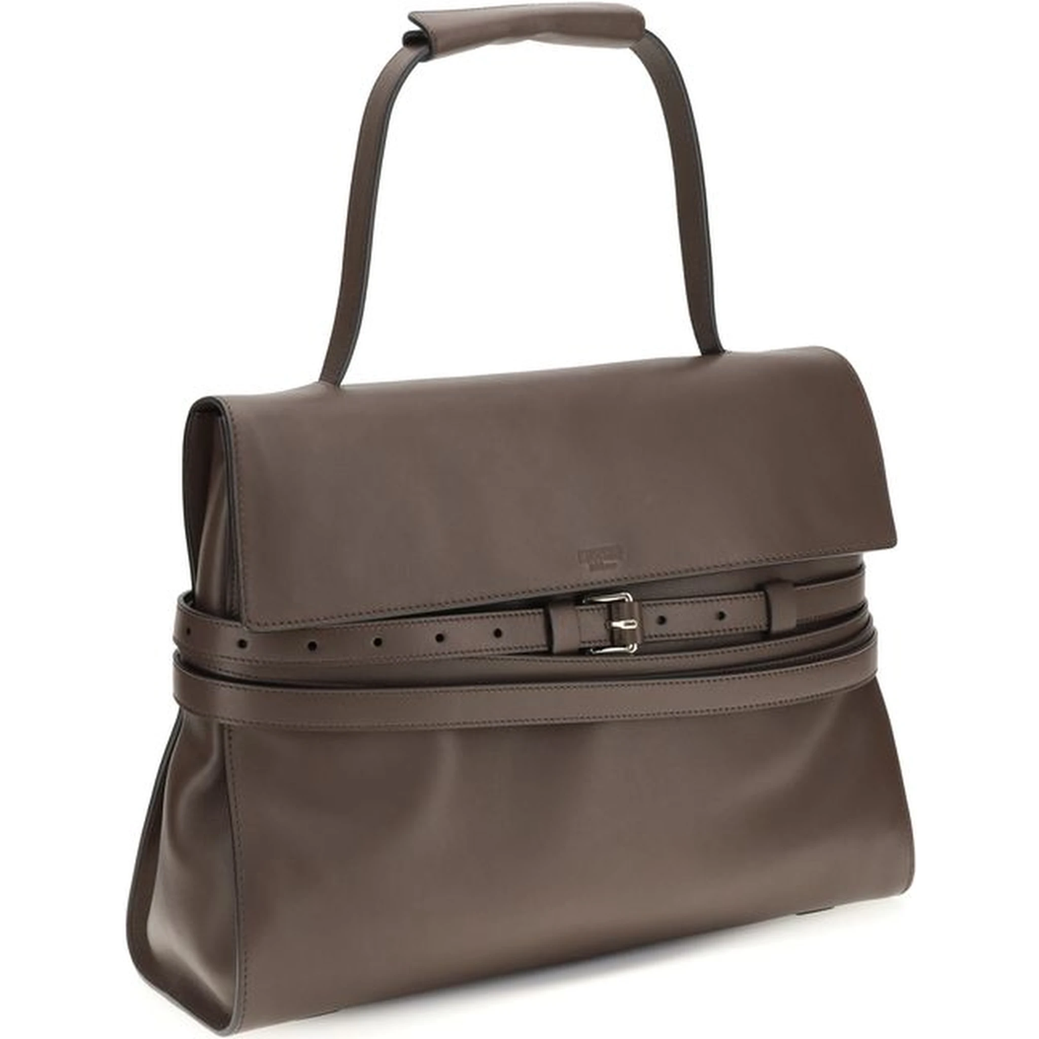 Brown Calf Leather Bos Taurus Handbag