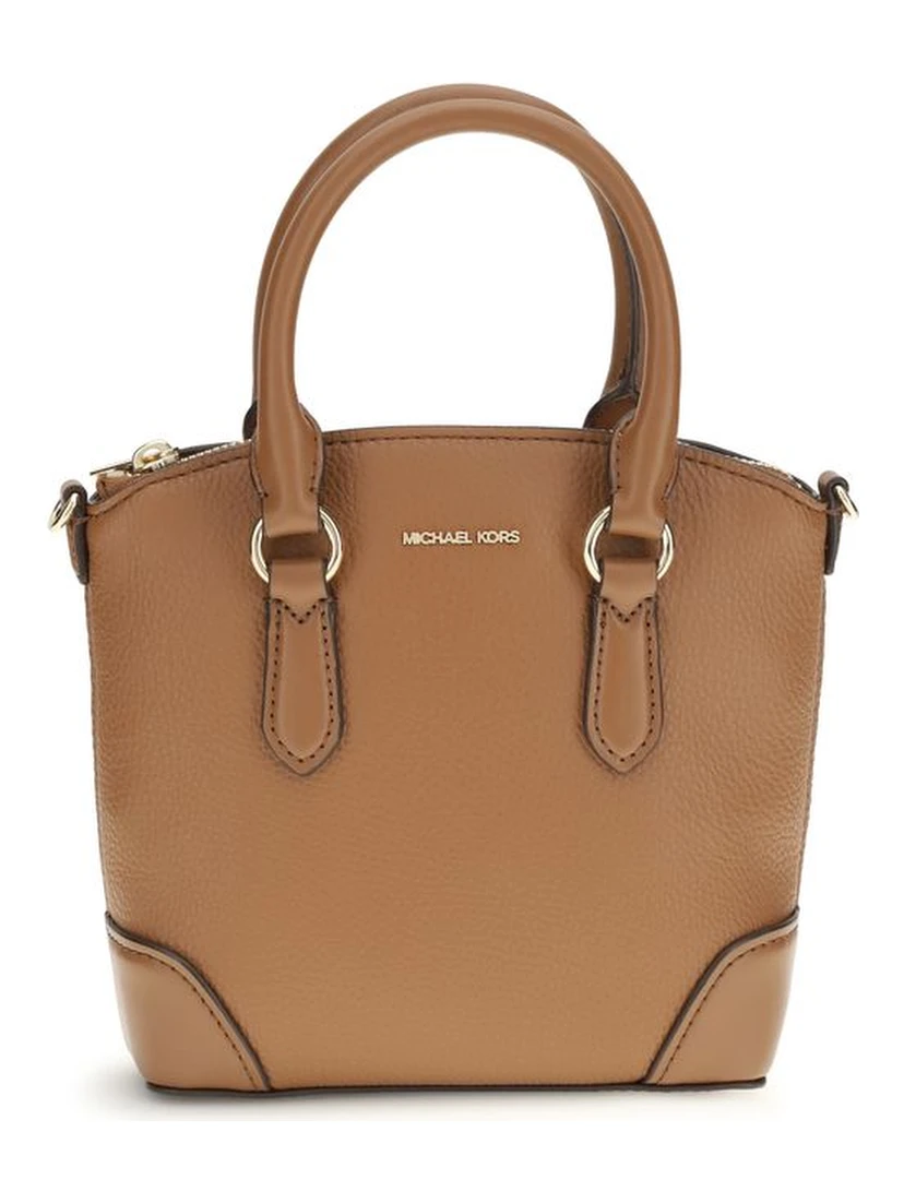 Beige Calf Leather Bos Taurus Shoulder Bag
