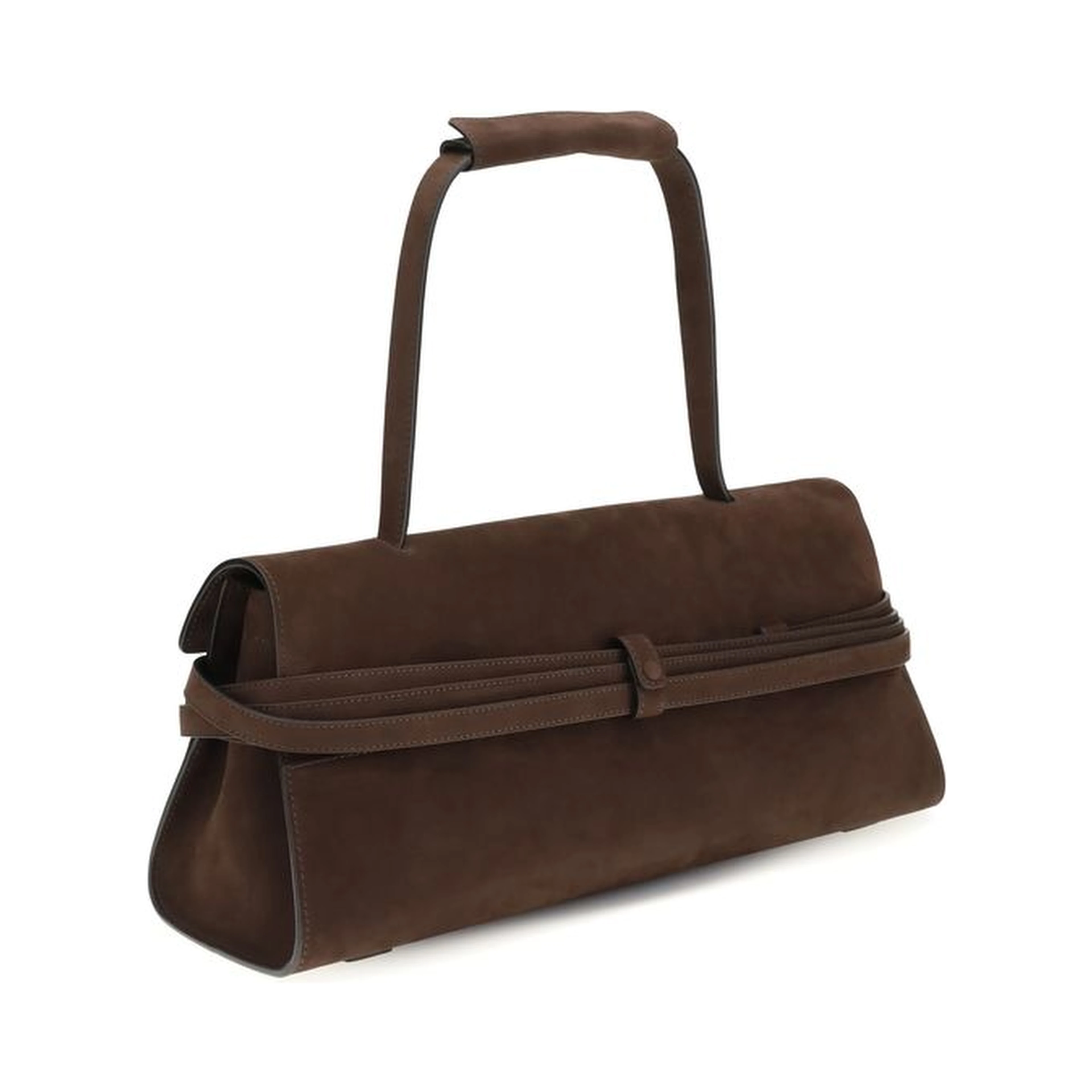 Brown Calf Leather Bos Taurus Handbag