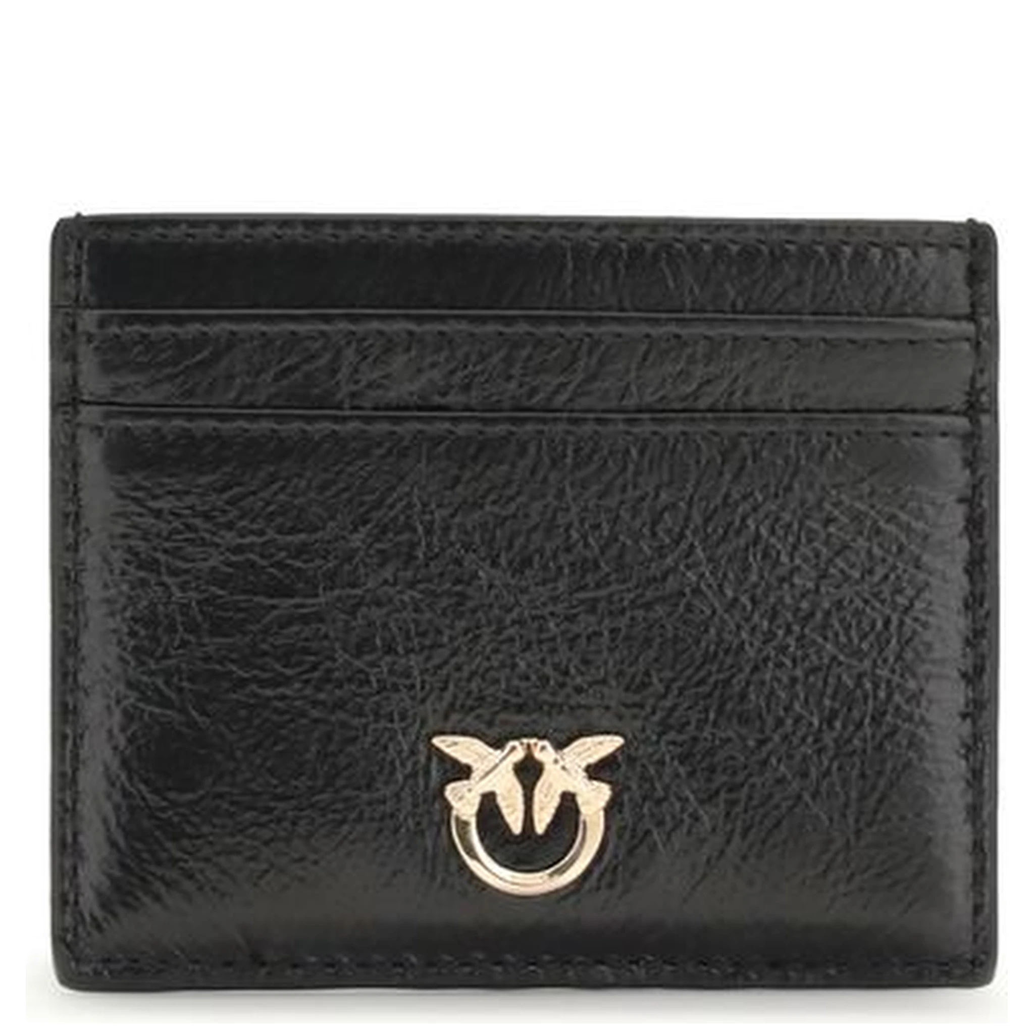 محفظة بوس توروس من جلد العجل الأسود