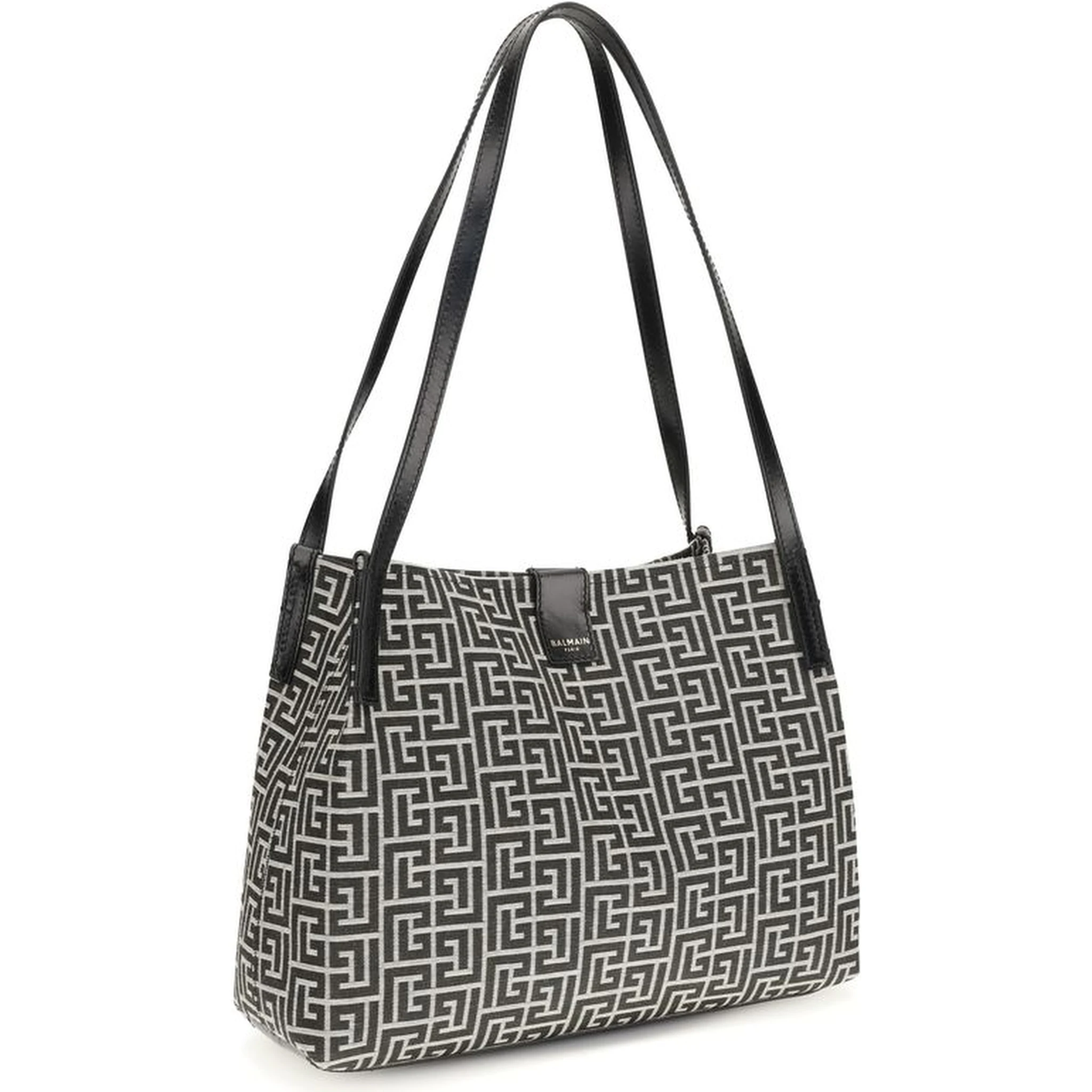 Black Cotton Shoulder Bag