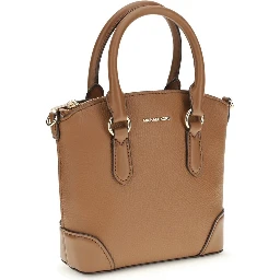 Beige Calf Leather Bos Taurus Shoulder Bag