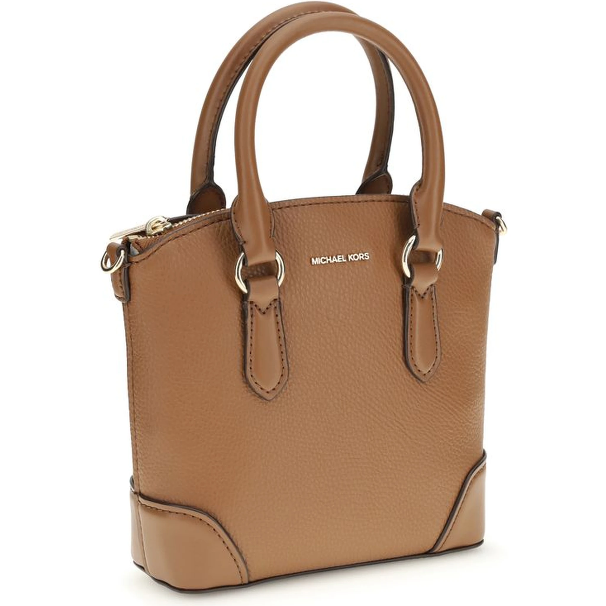 Beige Calf Leather Bos Taurus Shoulder Bag