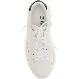 White Calf Leather Bos Taurus Low Top Sneakers