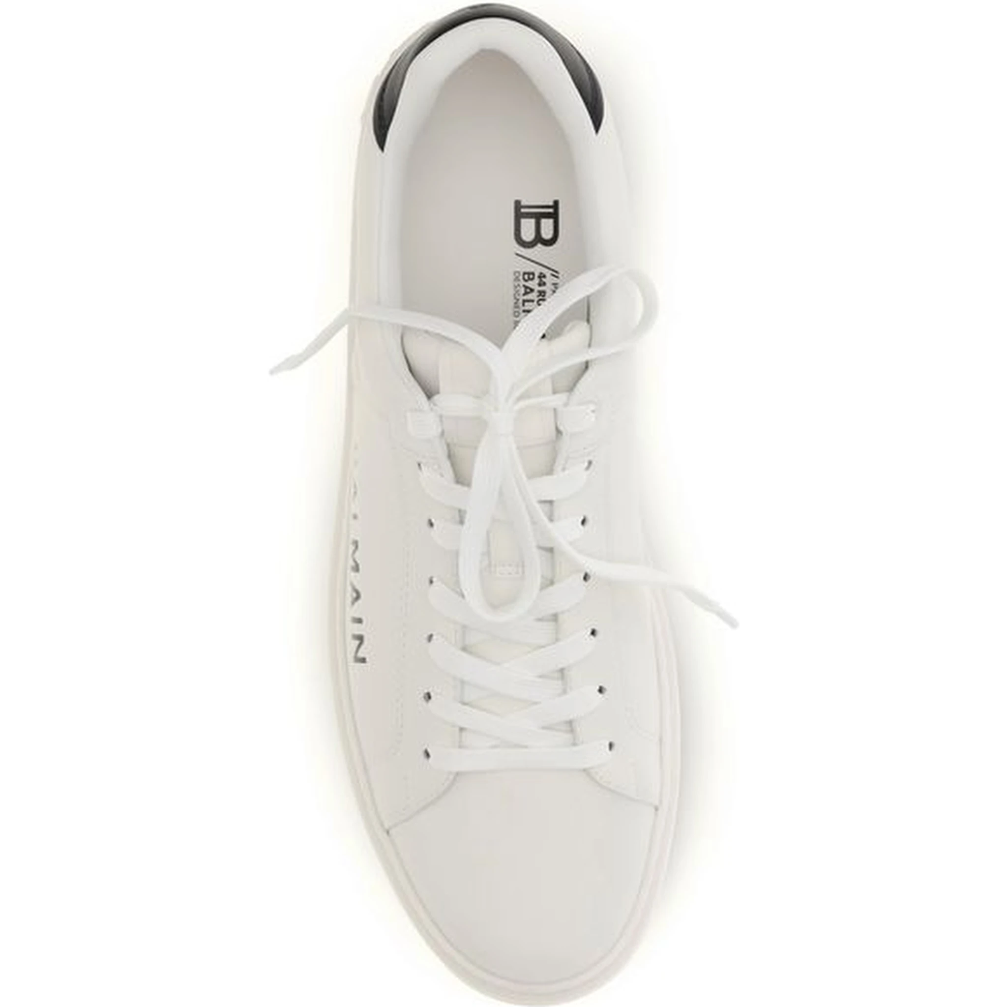 White Calf Leather Bos Taurus Low Top Sneakers
