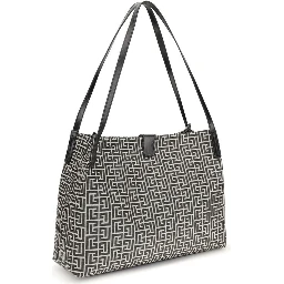 Black Cotton Shoulder Bag