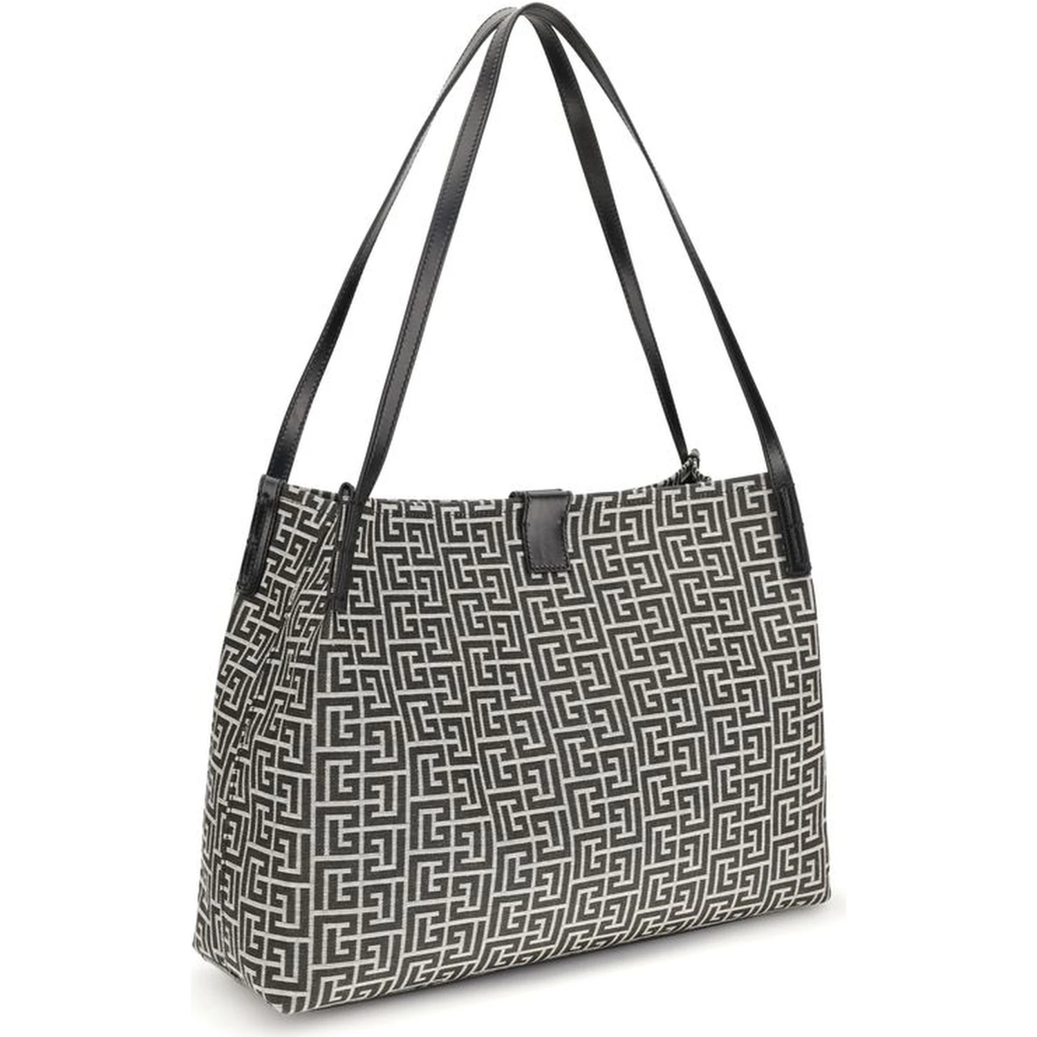 Black Cotton Shoulder Bag