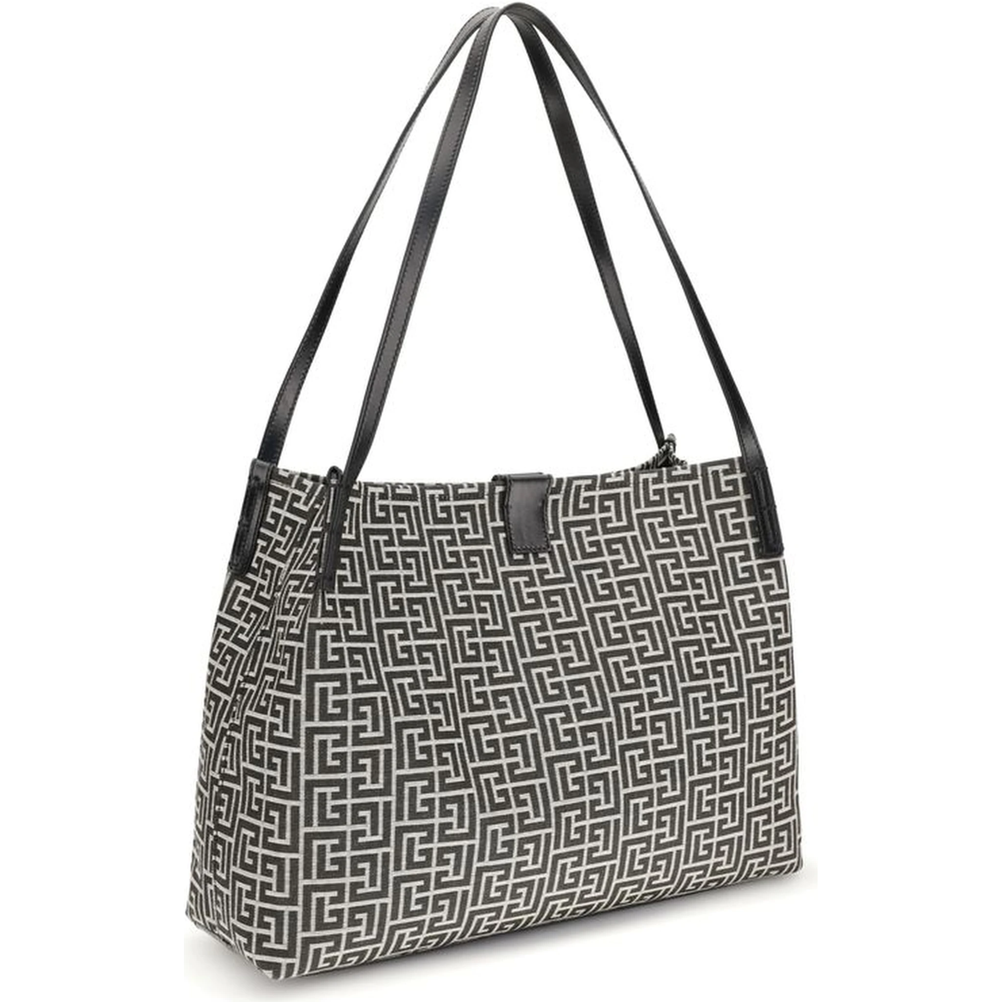 Black Cotton Shoulder Bag