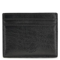 محفظة بوس توروس من جلد العجل الأسود