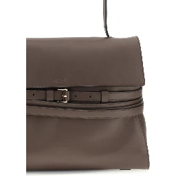 Brown Calf Leather Bos Taurus Handbag