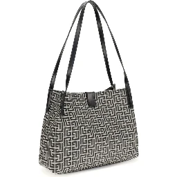 Black Cotton Shoulder Bag