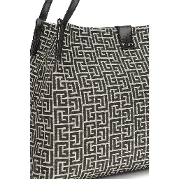 Black Cotton Shoulder Bag