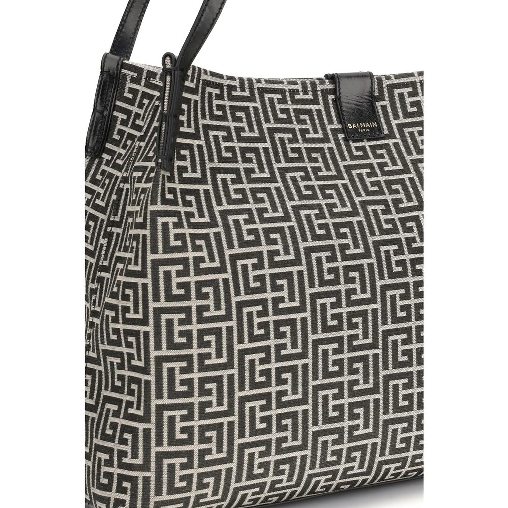 Black Cotton Shoulder Bag