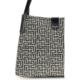 Black Cotton Shoulder Bag