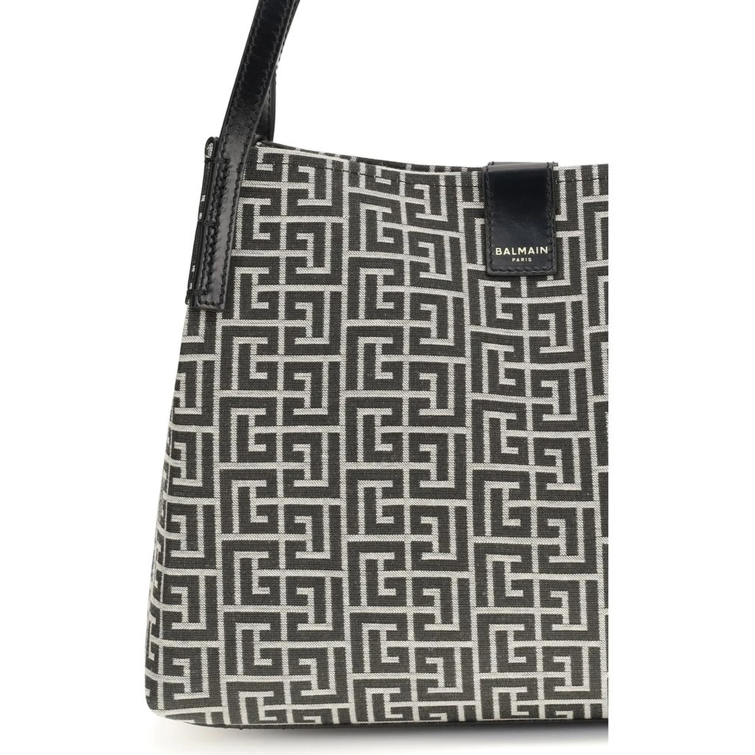 Black Cotton Shoulder Bag