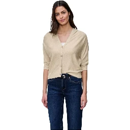 Beige Viscose Cardigan