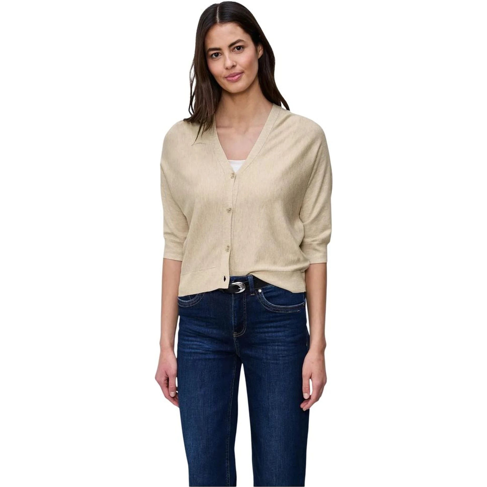 Beige Viscose Cardigan