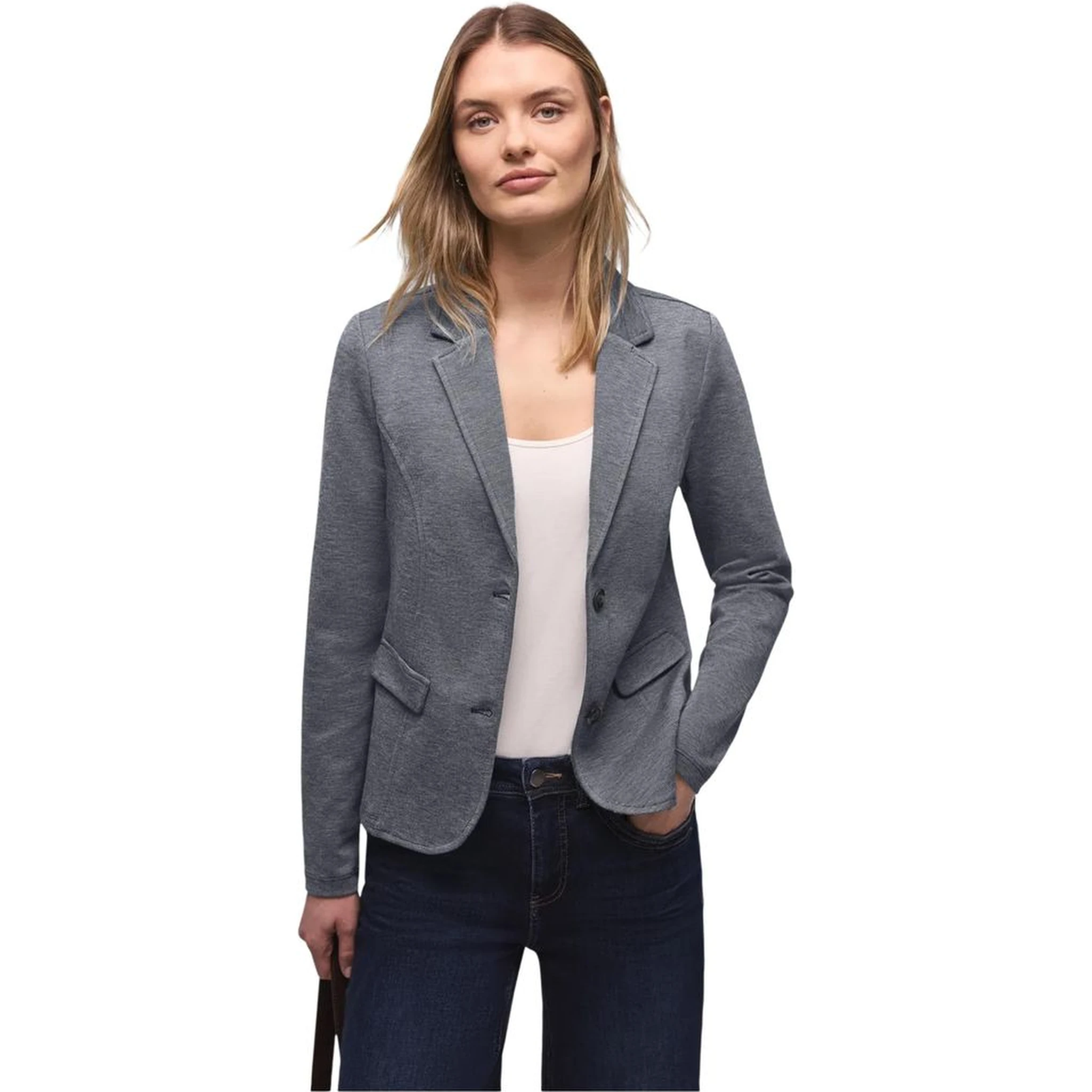Blue Polyacrylic Blazer
