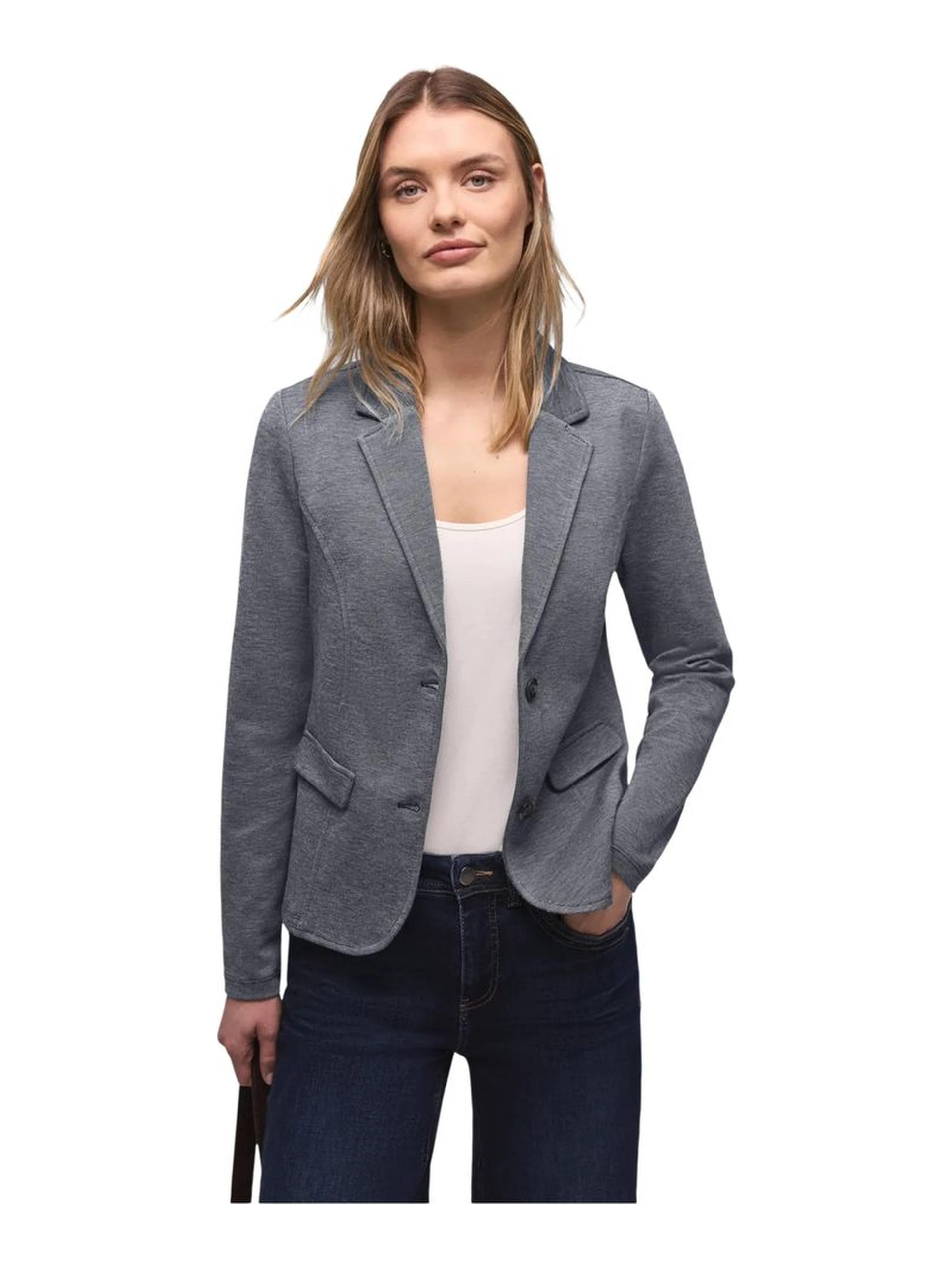 Blue Polyacrylic Blazer