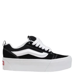 Black And White Suede Leather Chunky Sneakers