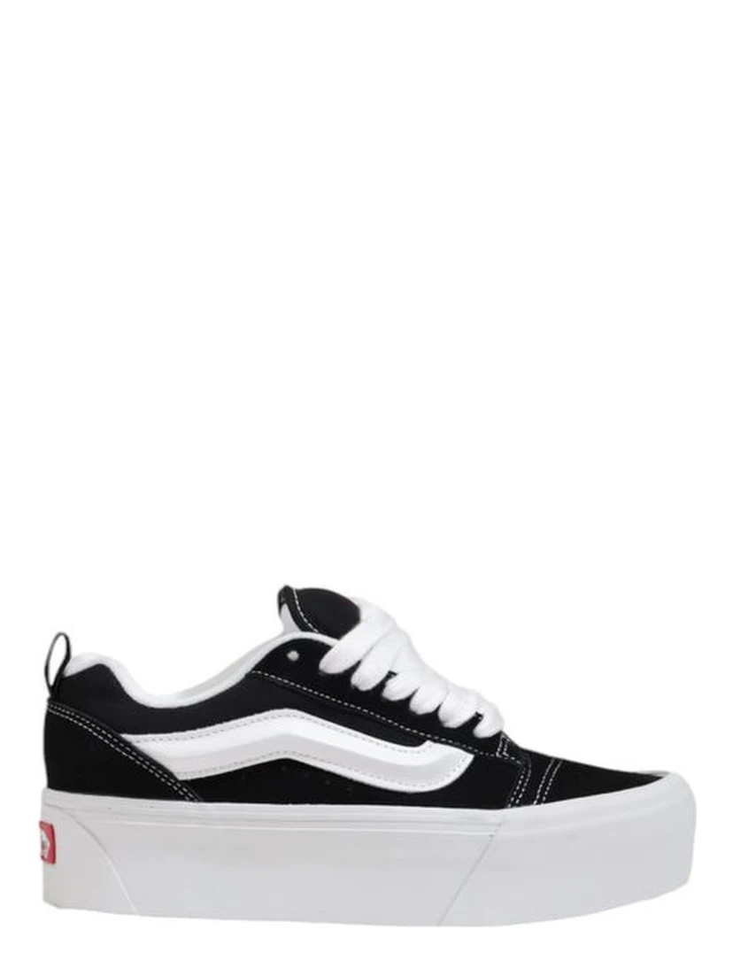 Black And White Suede Leather Chunky Sneakers