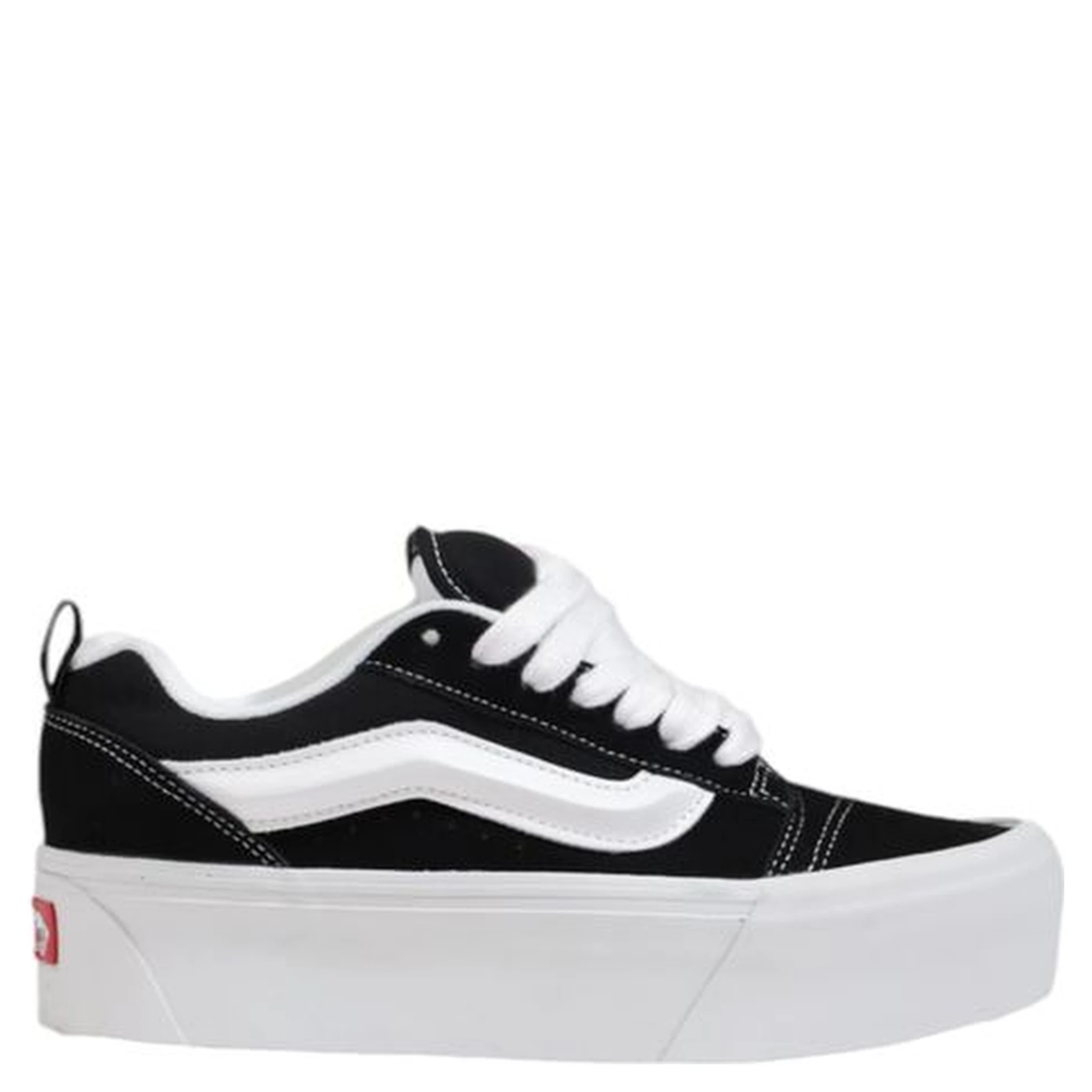 Black And White Suede Leather Chunky Sneakers