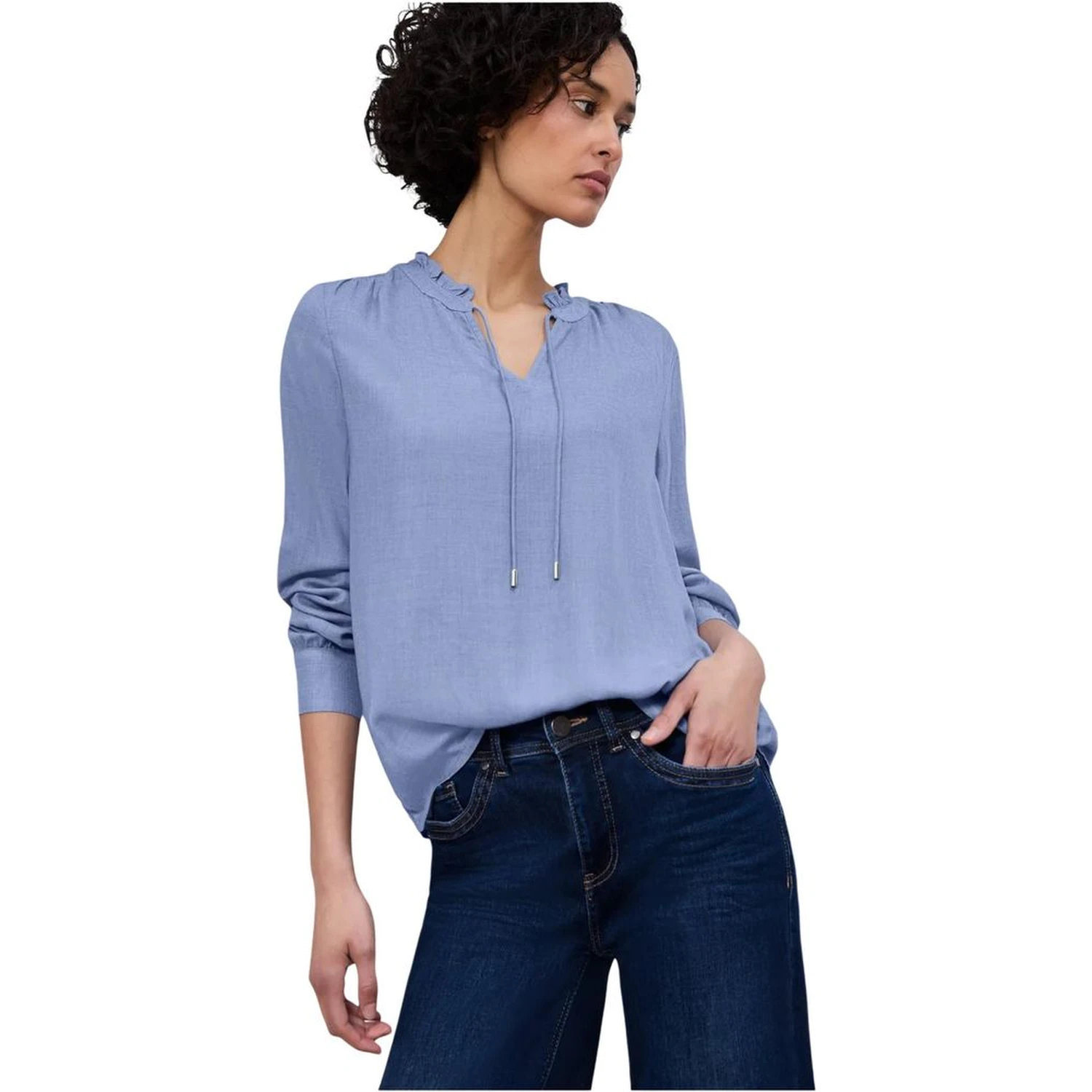 Light Blue Viscose Blouse