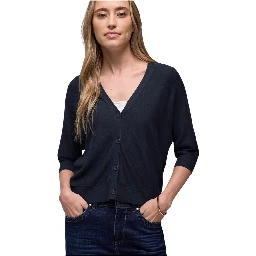 Blue Viscose Cardigan