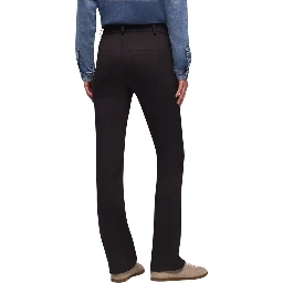 Black Polyamide Bootcut Jeans