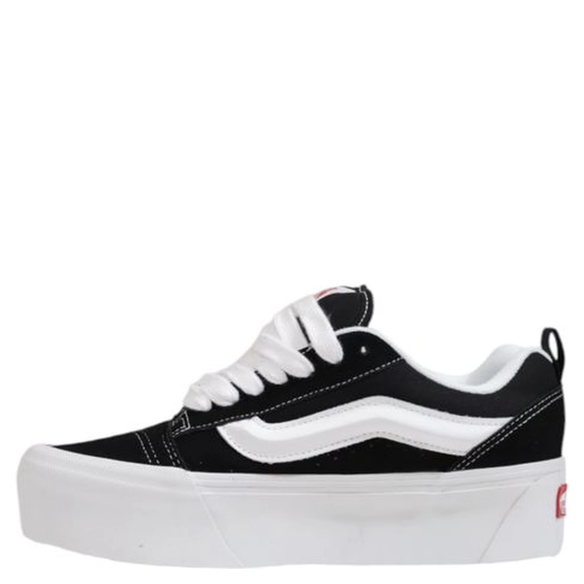 Black And White Suede Leather Chunky Sneakers